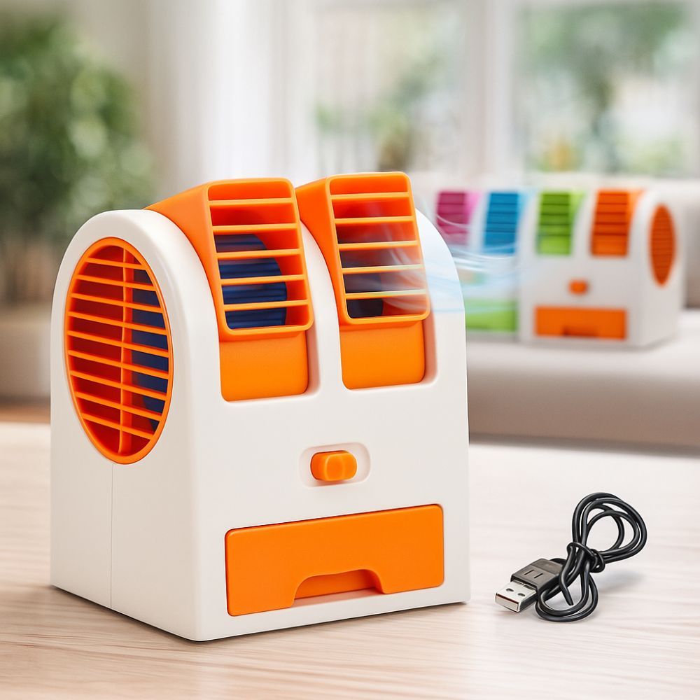 Climatizador Portátil Mini Ar Condicionado Umidificador USB