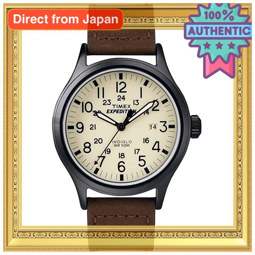 Timex Relógio Masculino Expedition Scout 40 Marrom/Cream Casual resistente