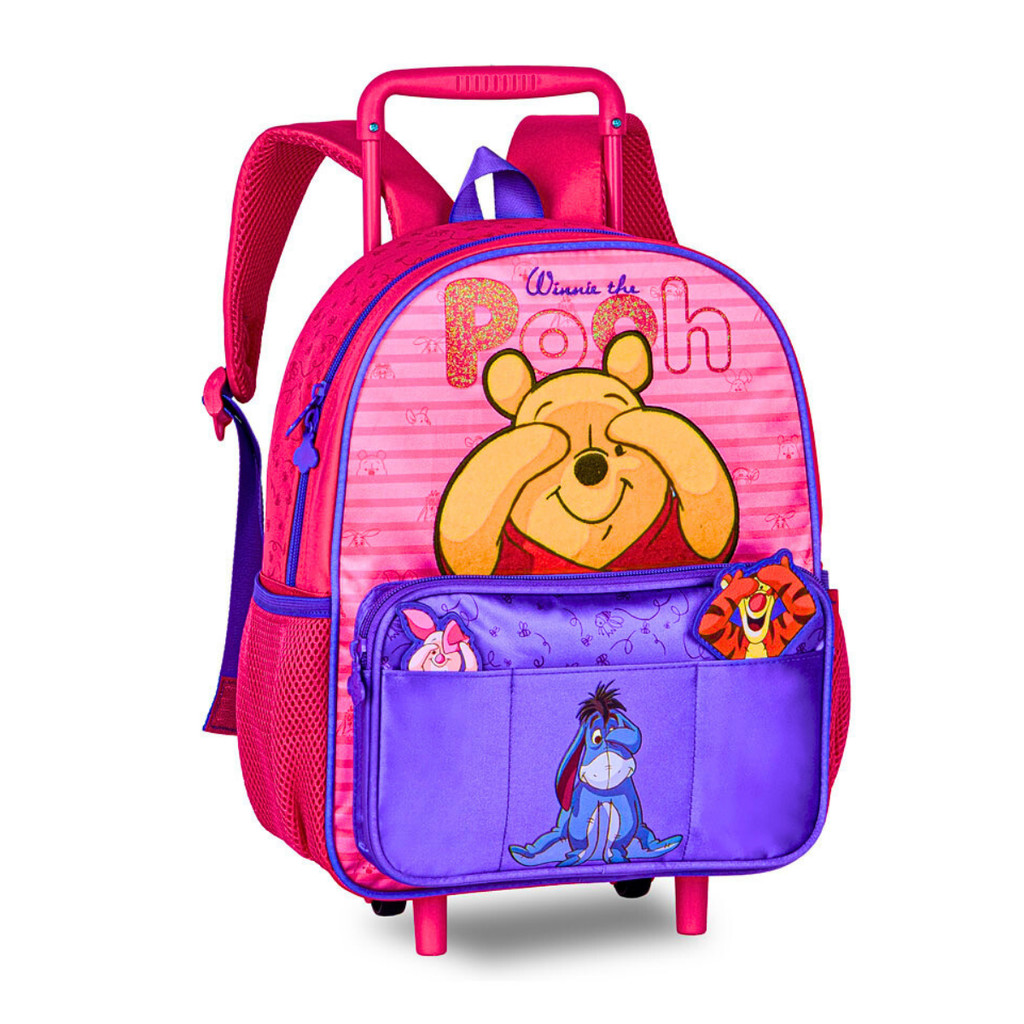 Mochila de Rodinhas Infantil Ursinho Pooh - Clio Style