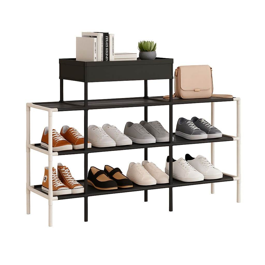Estante Modular Multiuso com 11 Prateleiras em Plástico Resistente para Organização