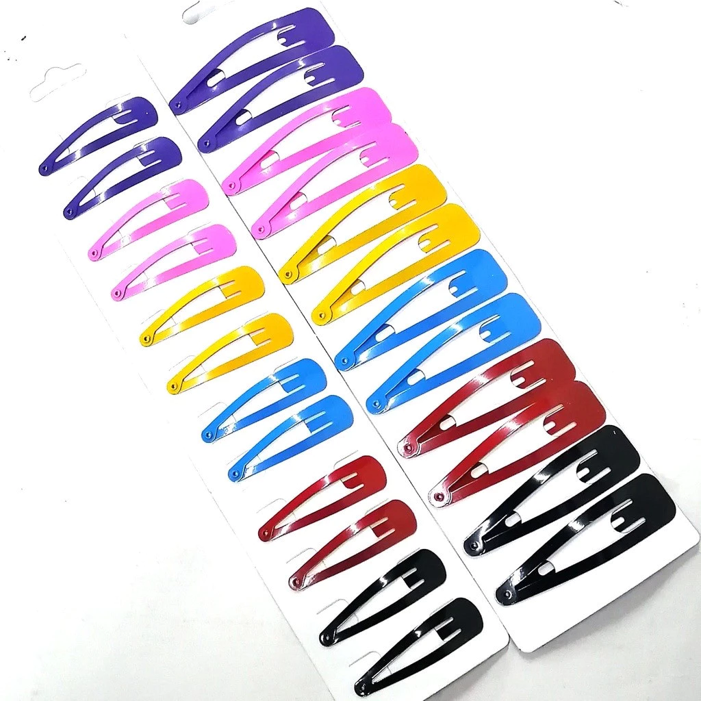 Promoção Kit 12 Presilha Tic Tac Prende Cabelo 3/4.5/6.5cm — imagem 1