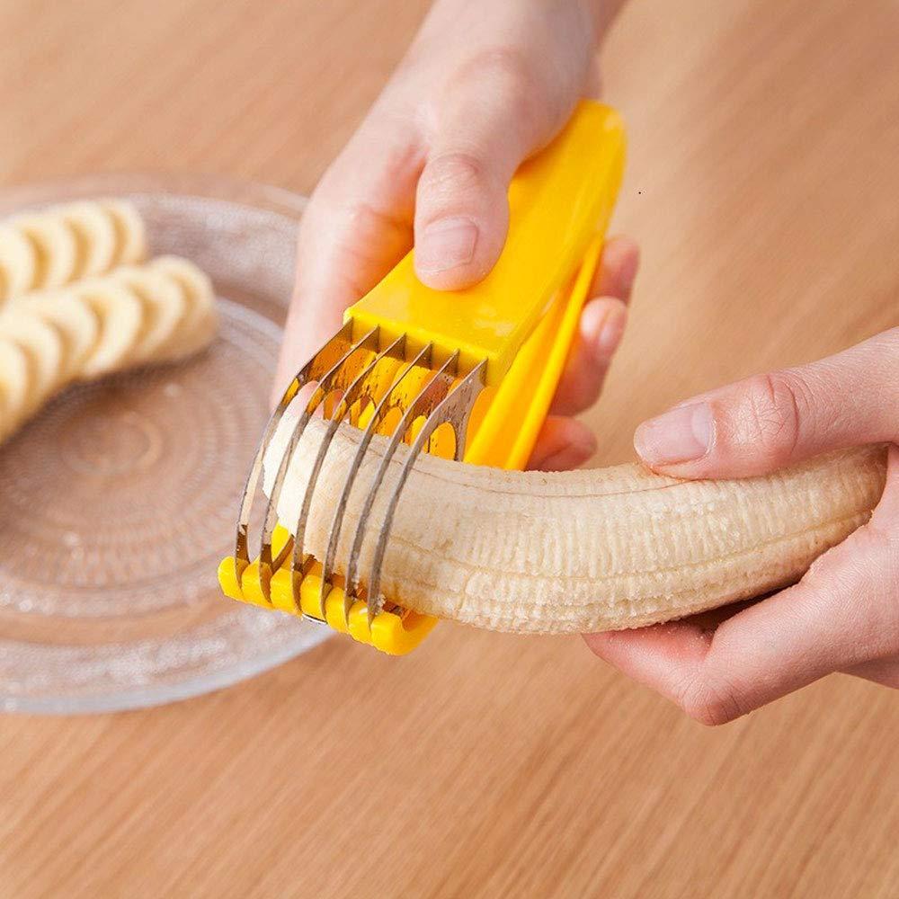 Fatiador Cortador em Inox de Banana Legumes Frutas Aro Redondo Com Cabo