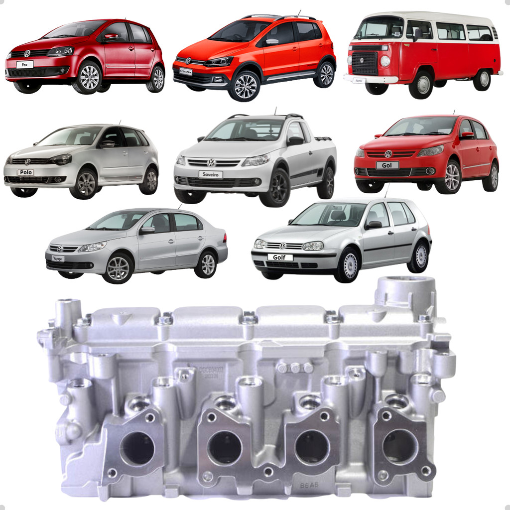 Cabeçote Motor 1.6 8v Polo Saveiro Voyage Fox em Oferta na Shopee