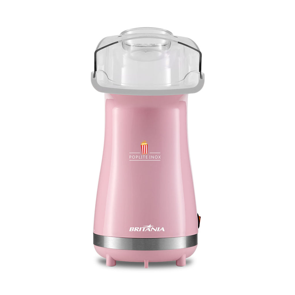 Pipoqueira Rosa Britânia Poplite Inox Sem Óleo BPI01RS