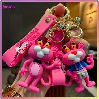 Pantera Desenho Cor-De-Rosa Epoxy Doll Keychain Creative Car Pendant Student School Bag Presente Para Crianças em Oferta na Shopee