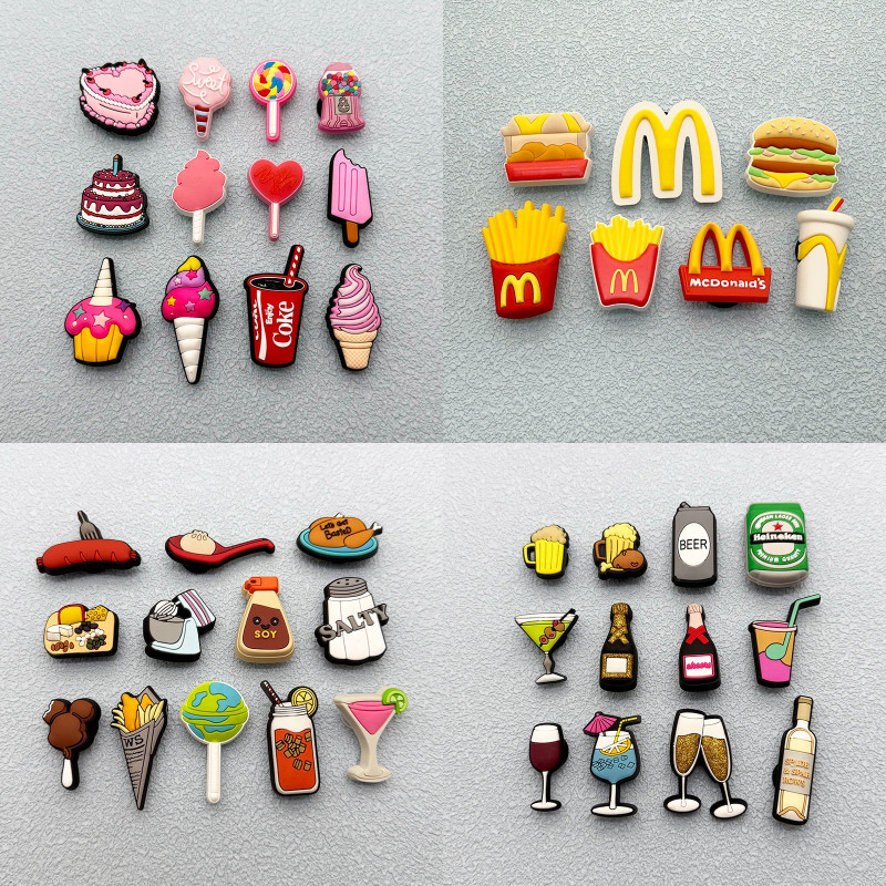 Miss Zoe Jibtz Acessórios Para Pés De Cerveja E Bebidas Sorvete Pirulito Do McDonald's
