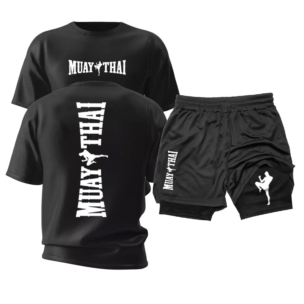 Kit Camiseta Algodão Short Dry Fit  Muay Thai  Academia Treino Toji Behind Anime Betres em Oferta na Shopee