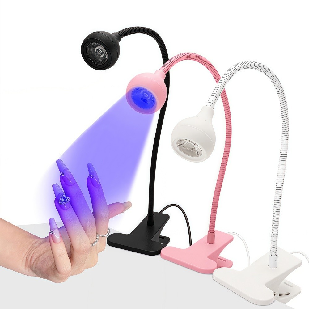 Lâmpada Ultravioleta UV LED 3W Nail Art: Ideal para Cura de Gel na Casa!💅