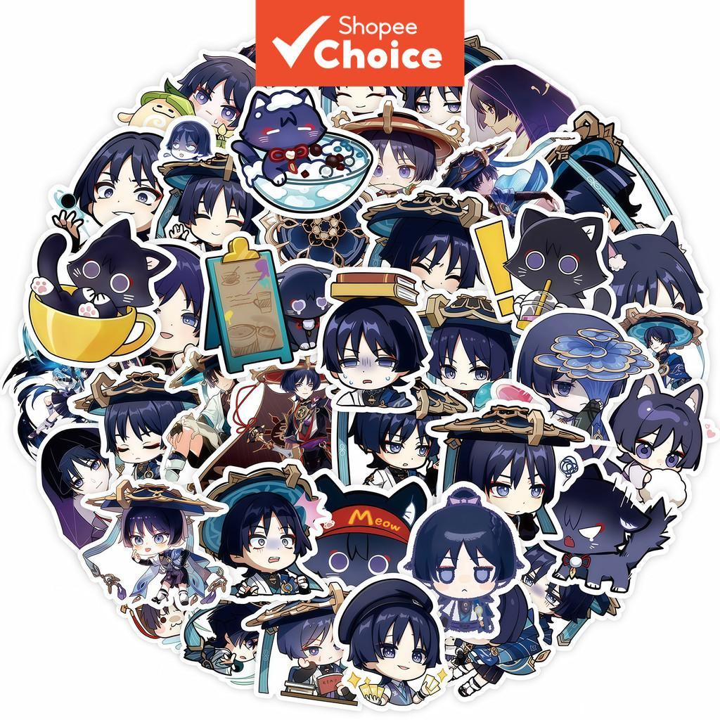 Scaramouche Anime Adesivos Bonitos De Telefone Para Laptop 100 Pcs À Prova D'água DIY
