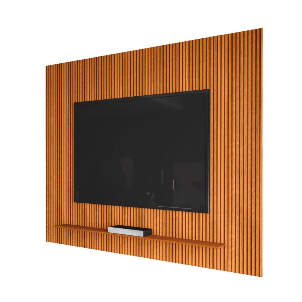 Painel Para TV Até 75 Polegadas Ripado Impressão 3D Avante 1,79m Cedro EDN em Oferta na Shopee