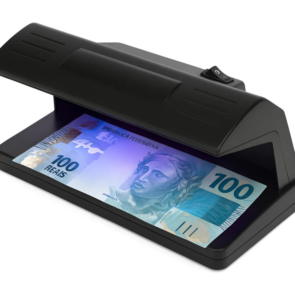 Detector Identificador Uv Leitor Cédulas Dinheiro Falsos