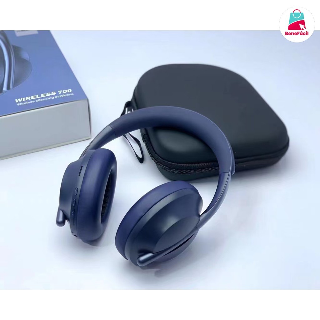 Fone de Ouvido Wireless WIRE700 (Bluetooth) - Som HIFI Estéreo Grave Potente: Mp3 + Cartão Memória + Bluetooth