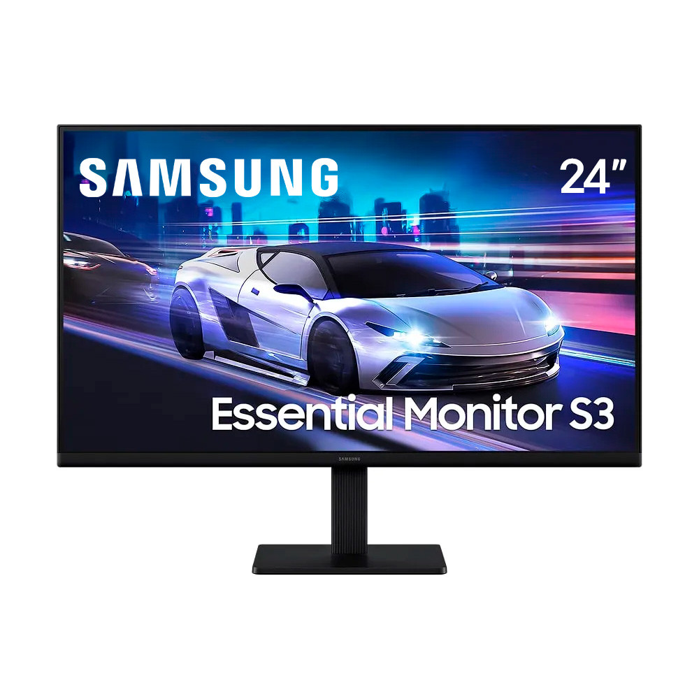 Monitor Gamer Samsung 24" Essential S3 120Hz 5ms Full HD IPS Bivolt em Oferta na Shopee