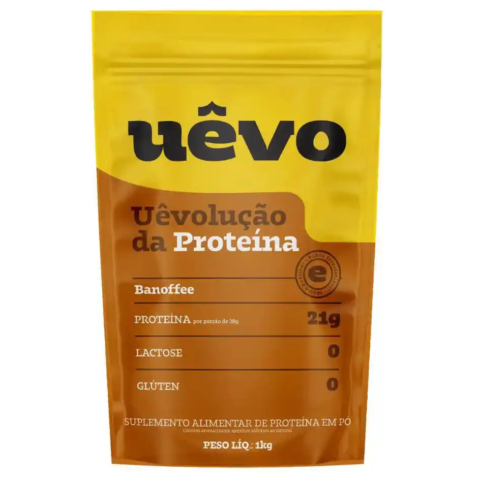Proteína do Ovo 20g de Proteína Refil 1 Kg - Protein Egg Whey - Uêvo