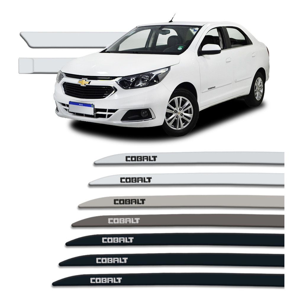 Jogo De Friso Lateral Facão Cobalt 2012 A 2020  Proteção