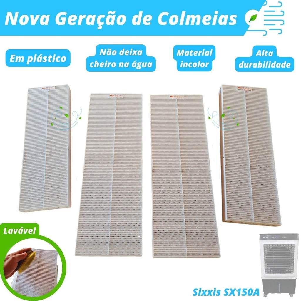 Colmeia Plástica Lavável para Climatizador - Sixxis SX 150A