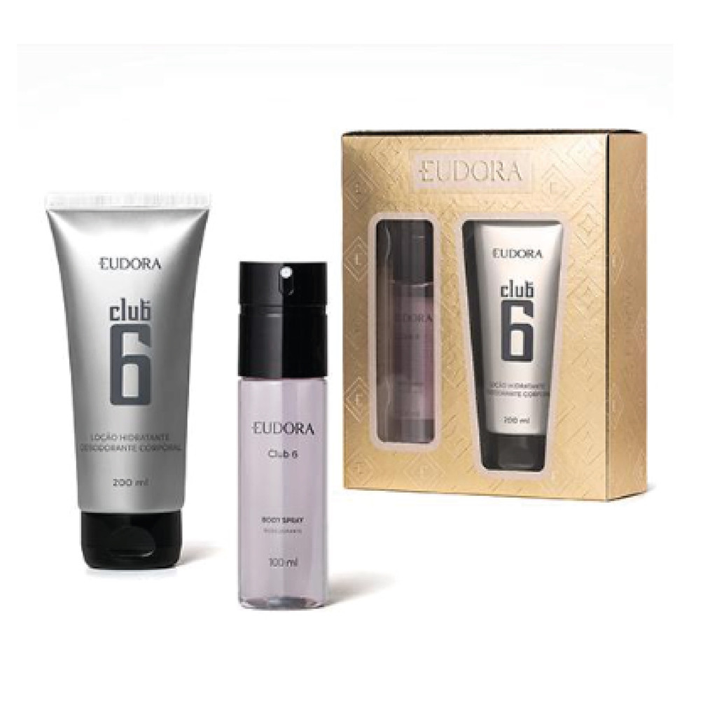 Kit Presente Body Spray Club 6 - Body spray 100 ml e hidratante corporal - Eudora