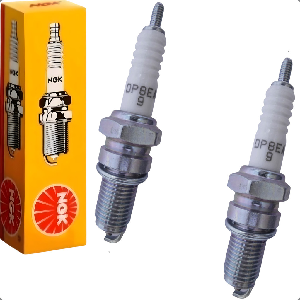 Par Vela Ignição Ngk Dp8ea-9 Honda Cb 450 Dx Cbr 450 Sr 1988 A 1994 Original Kit 2 Unidades