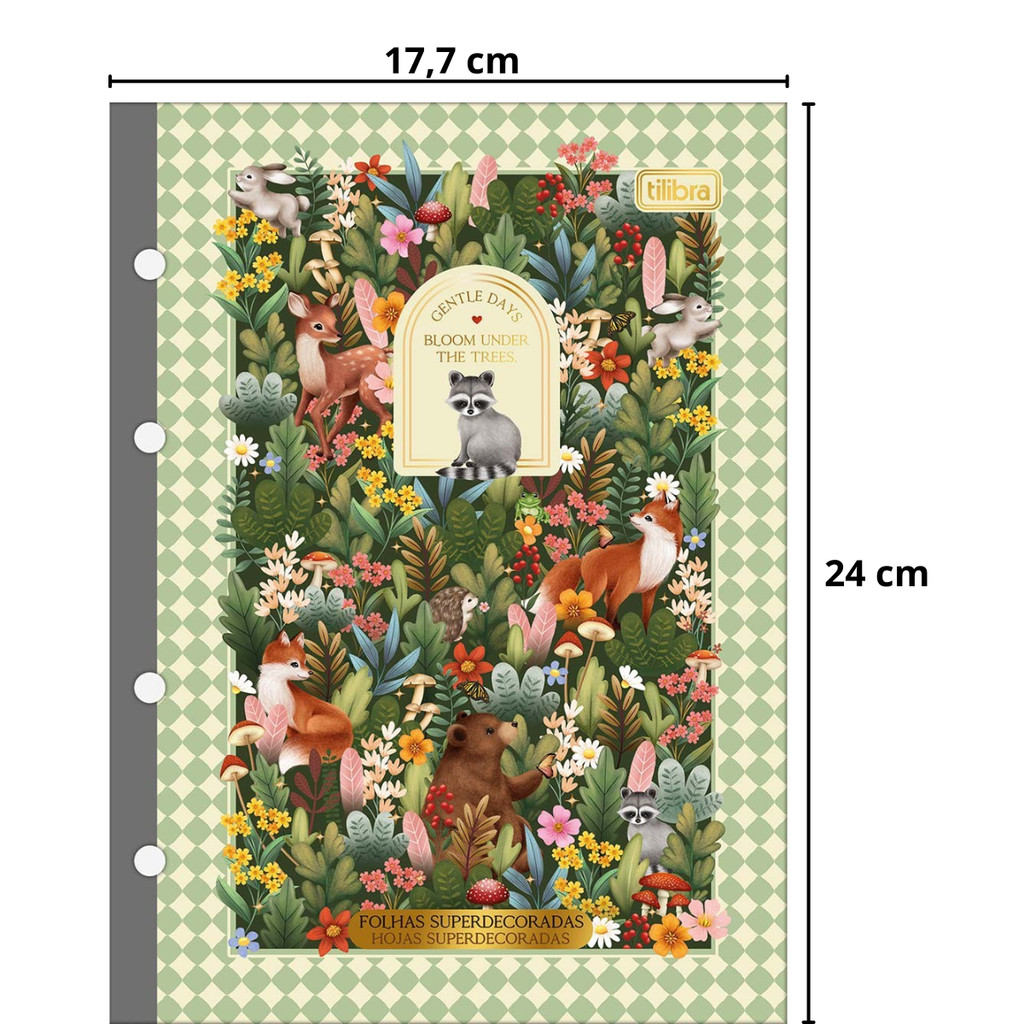 Refil Tiliflex Para Fichário Tamanho COLEGIAL (Menor) LOVELAND 80 Folhas - Tilibra em Oferta na Shopee