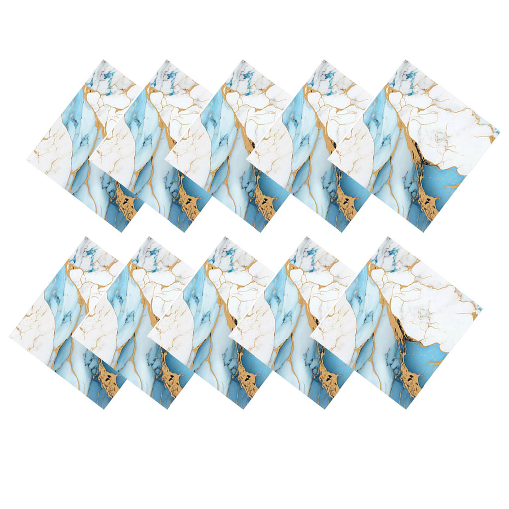 Placa Adesiva 3D Marmore Kit 10 uni Autocolante Papel de Parede Obra Reforma Decoraçao Cozinha Casa Ambiente Moderno