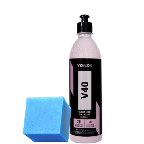 V40 Vonixx Composto Polidor 4 em 1 Corte Refino Lustro 500ml Aplicador