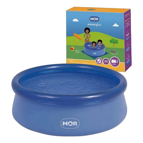 Piscina Redonda Inflável Splash Fun 1000 Litros Mor Azul