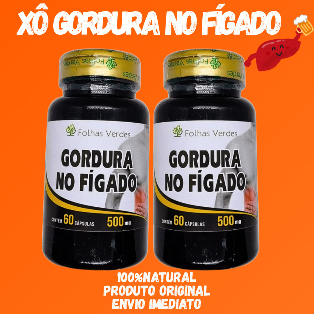 Fígado 60 cápsulas cada frasco 500mg Folhas verdes em Oferta na Shopee