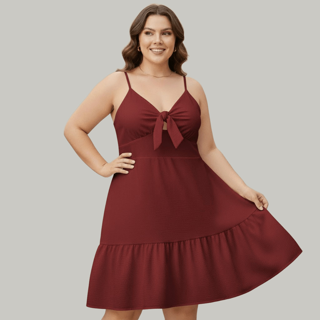 Vestido plus duna | amarração - Tamanho GG 46/50