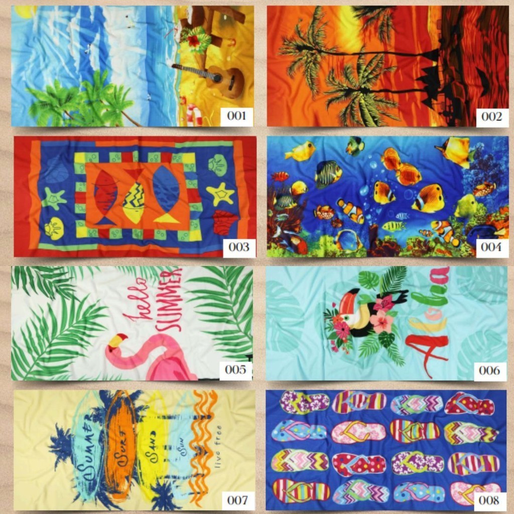 Toalha De Banho E Praia Estampada Piscina Linha Home 70cmx1,40cm Oferta em Oferta na Shopee