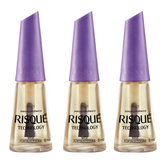 Kit 3 Base Fortalecedora Risqué Care 8ml em Oferta na Shopee