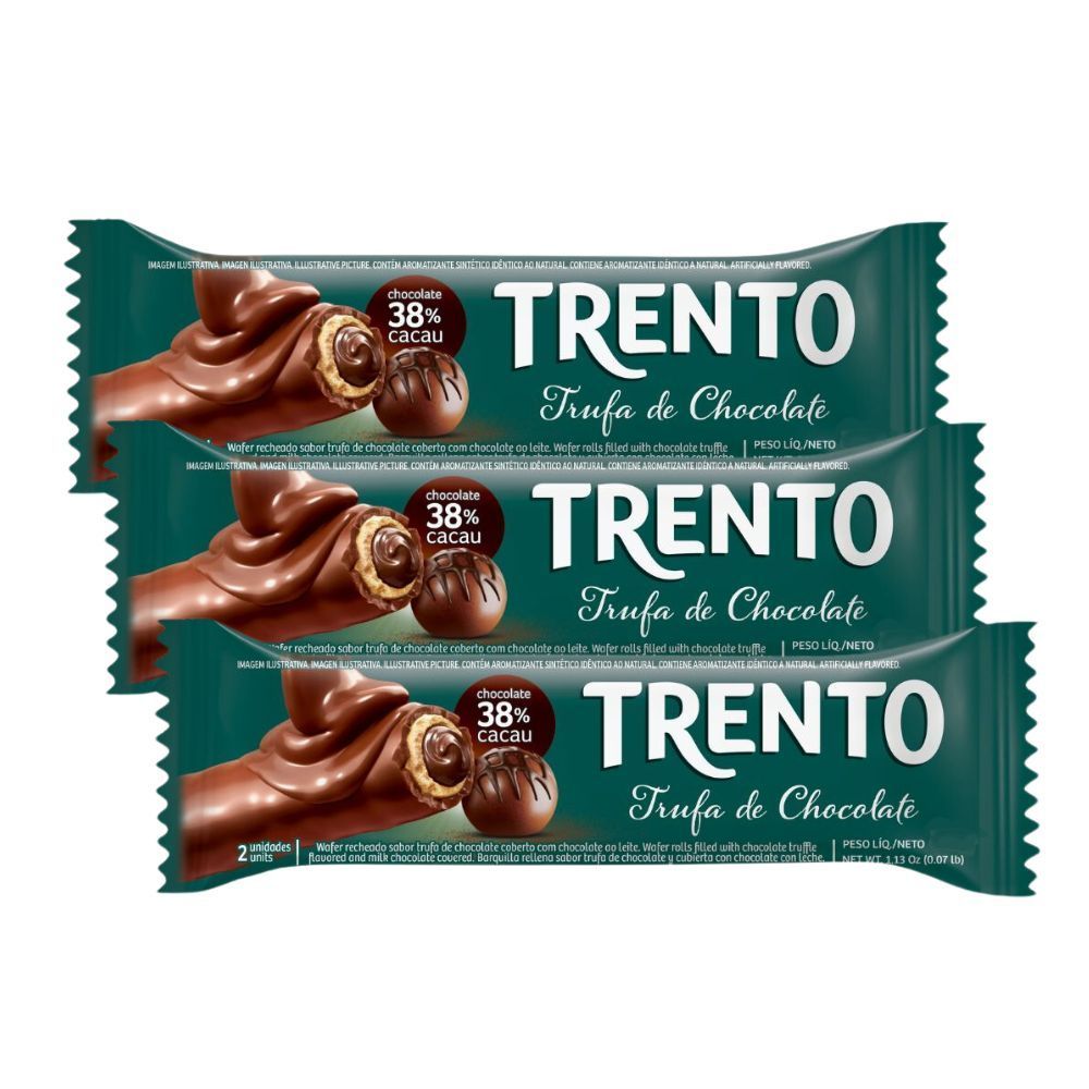 Kit 3 Chocolate Trento Trufa de Chocolate 29g