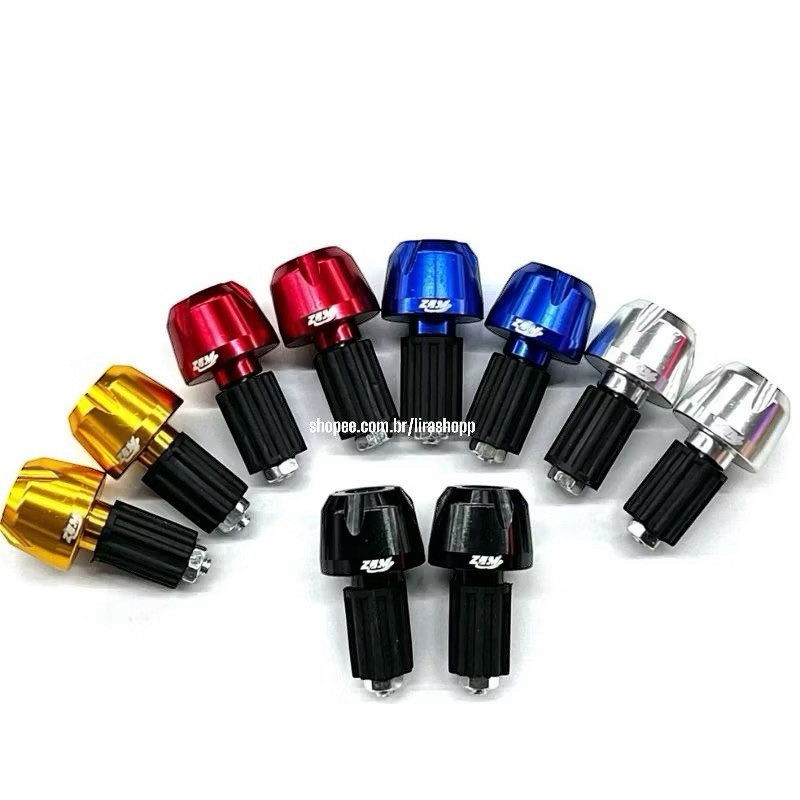 Par de Peso Alumínio Guidão Motocicleta Moto e Bike Universal em Oferta na Shopee