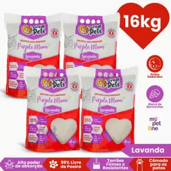 Areia Bentonita Esférica Premium Lavanda Great Pets para Gatos - 4Kg a 16Kg