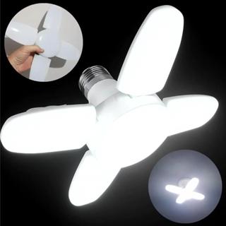 Lâmpada Bulbo LED Pétalas 28W Dobrável Ajustável Multi-Ângulos Luminária de 4 Folhas/Pás E27 Bivolt em Oferta na Shopee