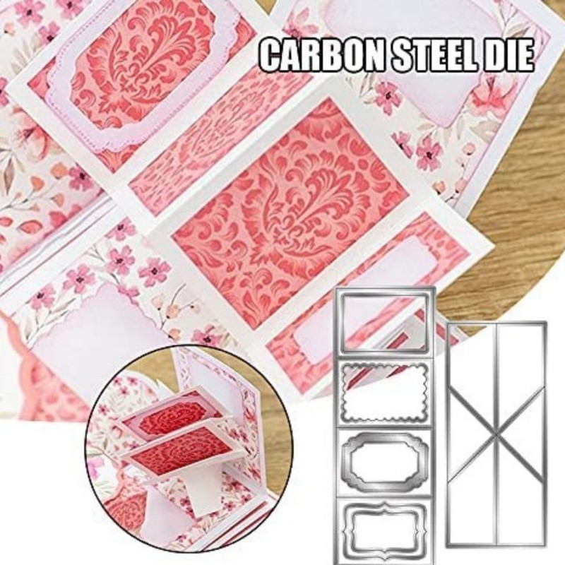 Diy quadro em relevo aço carbono crianças papel artesanato clube molde de corte