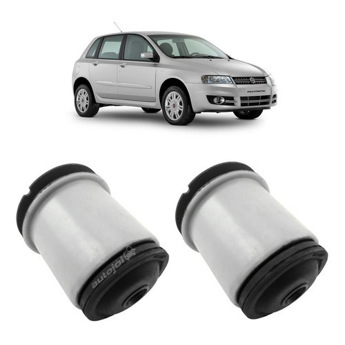 Bucha Eixo Traseiro Fiat Stilo Punto Grand Siena Linea Idea Bravo Kit 2 Pecas