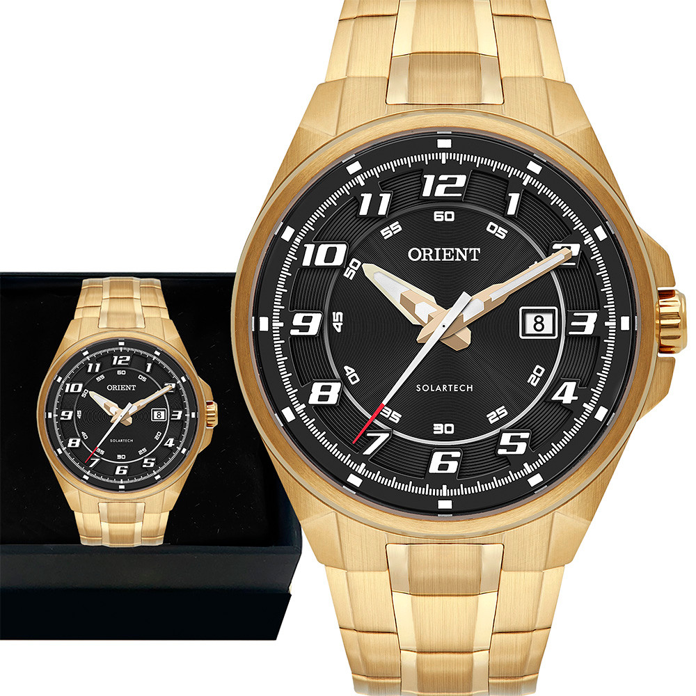 Relógio Orient Masculino Dourado Automático Original Luxo