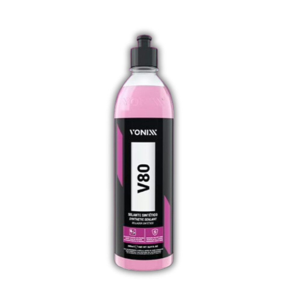 V80 Selante Sintético 500ml – Proteção, Brilho Molhado e Hidrofobia