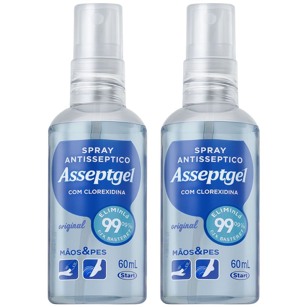 KIT 2 SPRAY ANTIS. ASSEPTGEL CLOREXIDINA ORIGINAL