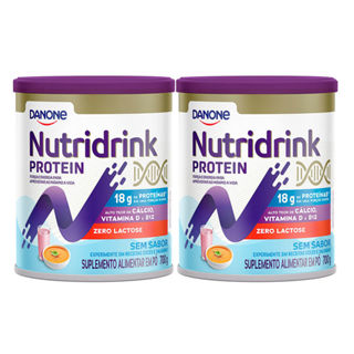 Kit 2 Nutridrink Protein Sem Sabor Zero Lactose 700g em Oferta na Shopee