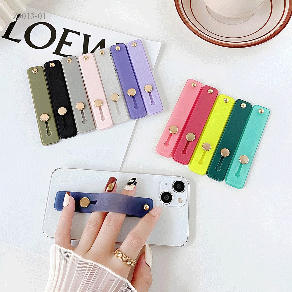 Suporte De Pulseira Para Capa De Celular Móvel De Volta Adesivos Suporte Multifuncional KZJ003 Silicone Push Pull em Oferta na Shopee