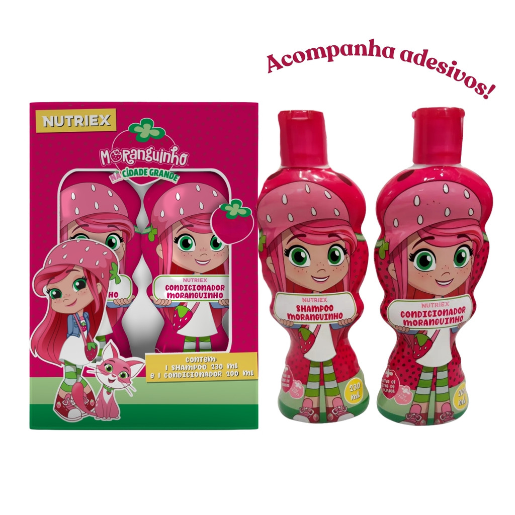 Kit Shampoo E Condicionador Infantil Moranguinho Nutriex
