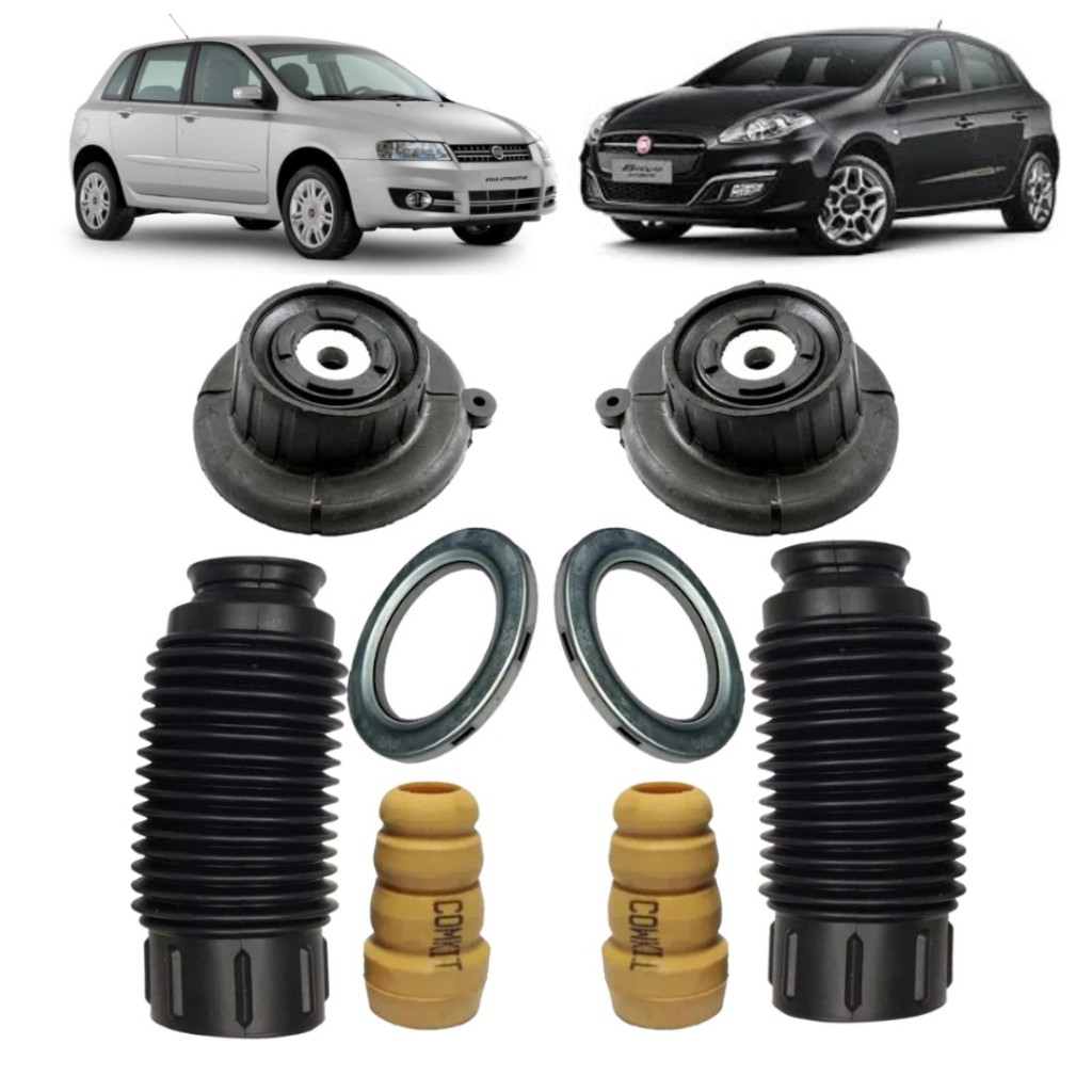 Kit Amortecedor C/Rolamento Dianteiro Fiat Stilo 2002 até 2011 Bravo 2011 até 2016