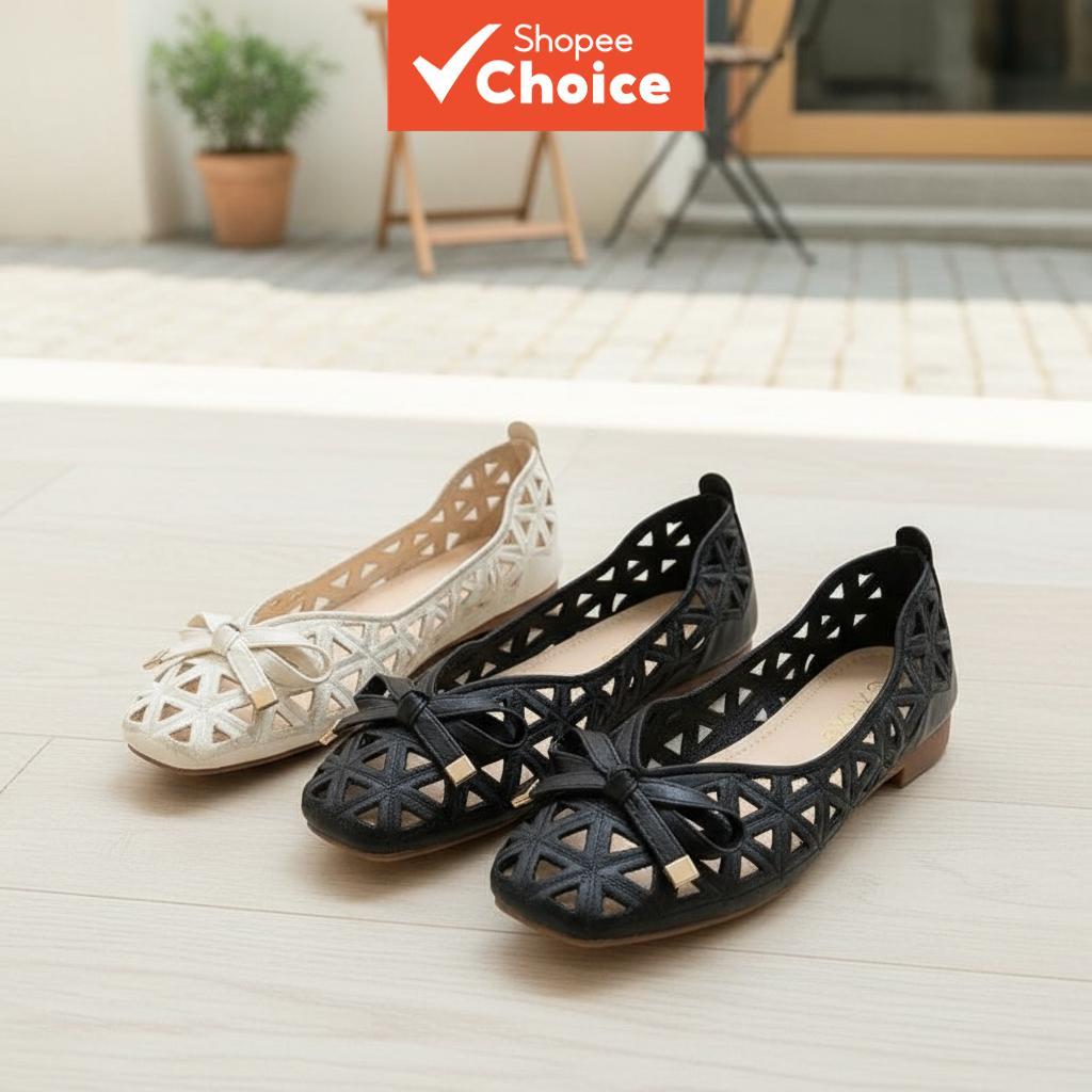 Sapatilhas de malha para verão 2025 na Côte d'Azur francesa - Sapatos de balé respiráveis com laços - Slip-ons de bico