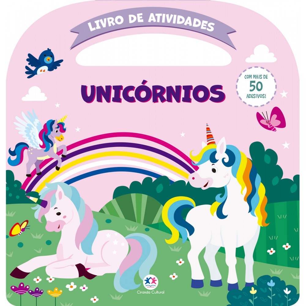 Livro Unicórnios - Atividades e mais 50 adesivos