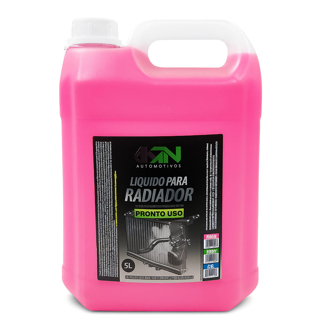 Aditivo Radiador Pronto Uso Rosa KN 5 Litros | Fluido de Arrefecimento Automotivo Universal em Oferta na Shopee