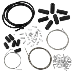 Kit Cabos Conduites Terminal Freio e Marcha Completo Bike