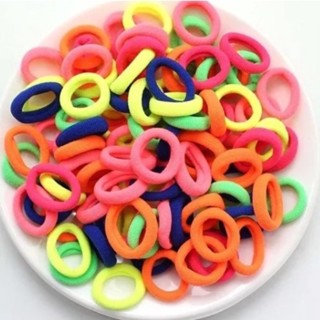 KIT 100 Peças Mini Rabicó Xuxinha De Cabelo Meia De Seda-GUI ANA em Oferta na Shopee