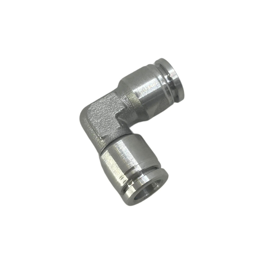 Conexão pneumática união cotovelo aço inox tubo 12mm engate