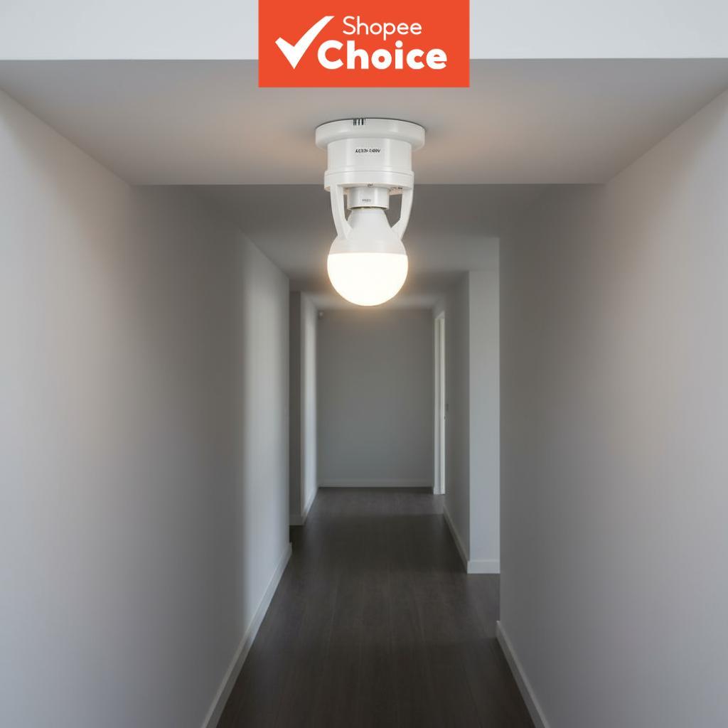 Suporte de Interruptor para Lâmpada com Detector de Movimento para Soquete de Lâmpada E27 Adaptador com Sensor
